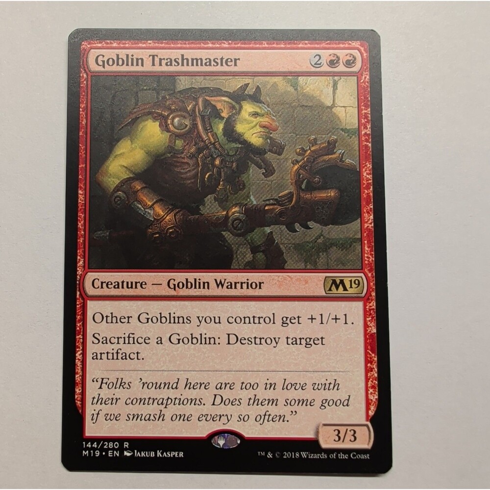 Goblin Trashmaster - M19 Core Set #144 - Rare NM MTG